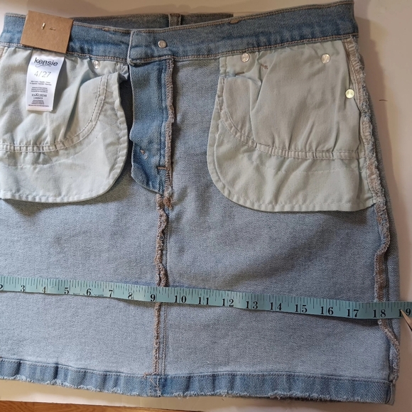 Kensie jeans miniskirt, size 4/27, paisley print, new with tags. - Picture 12 of 14